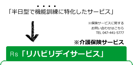 「リハビリデイサービス」